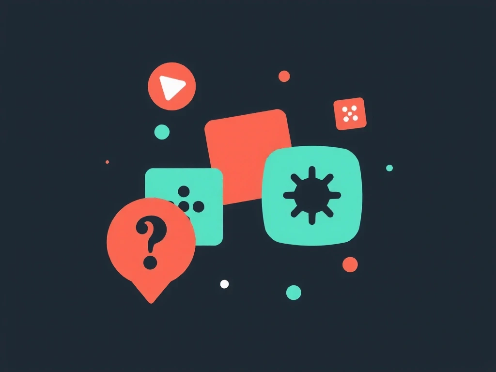 Strategy icons abstract